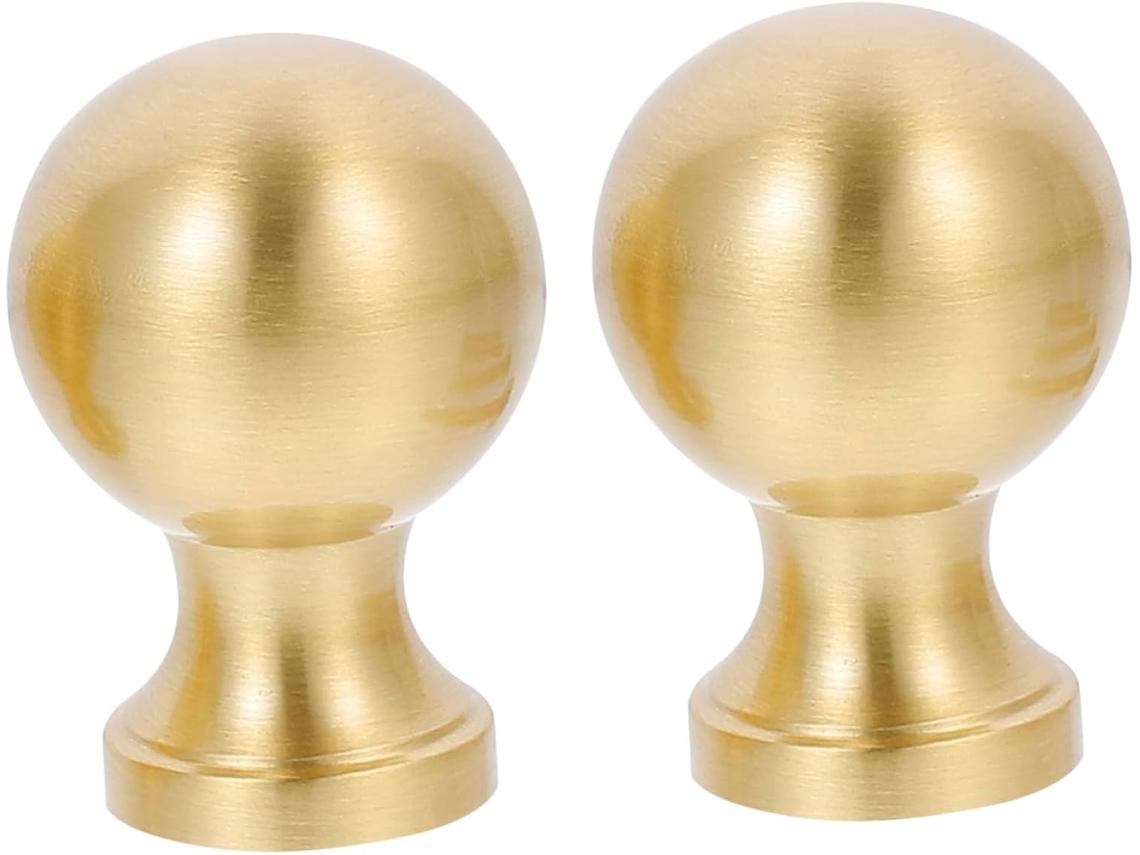 Puxadores Redondos De Furo Único Para Gavetas, Modelo Yardenfun 2 Peças, Para Armários De Cozinha E Guarda Roupas