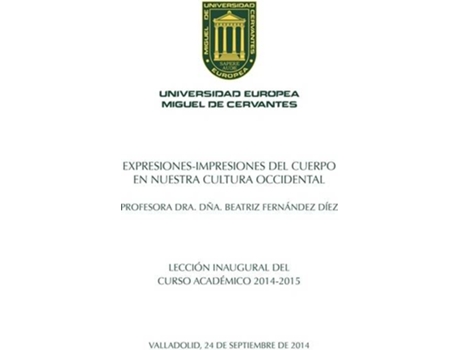 Livro Expresiones-Impresiones Del Cuerpo En Nuestra Cultura Occidental de Beatriz Fernández Díez (Espanhol)