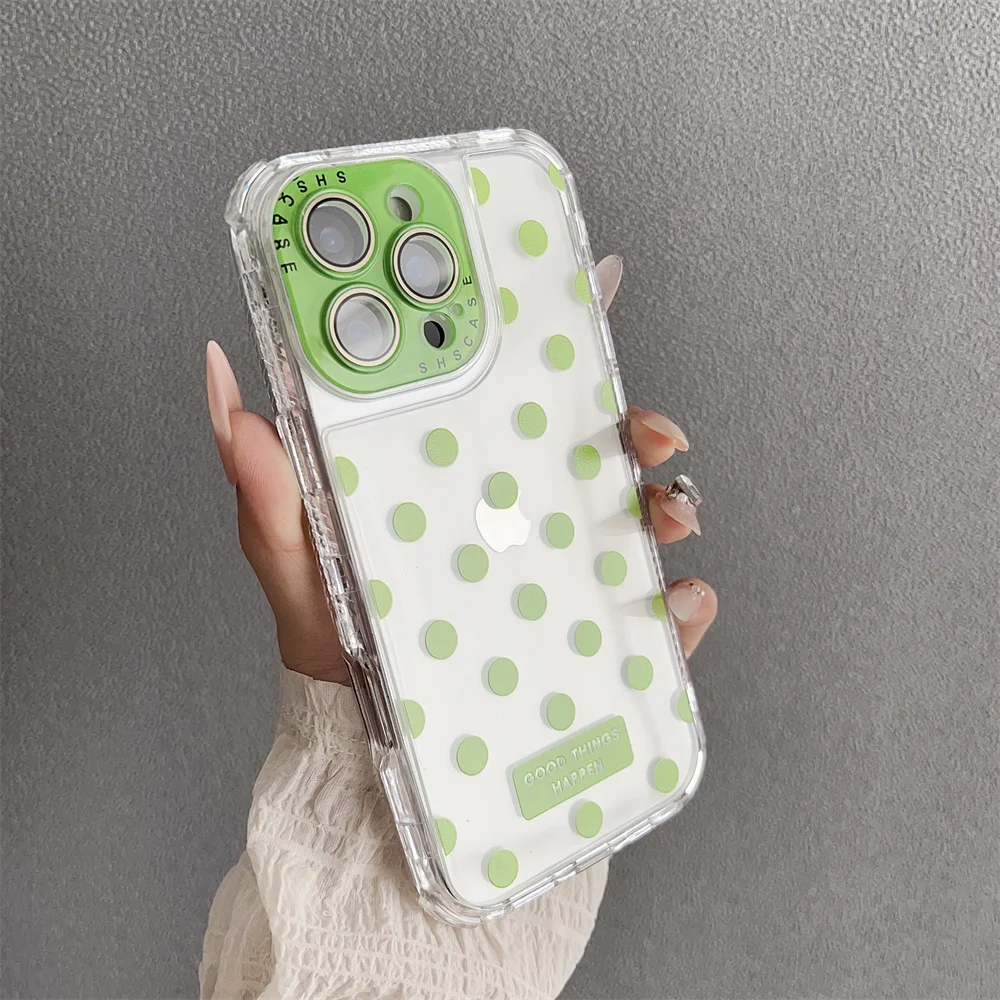 Capa Transparente De Tpu À Prova De Choque (iphone 13, Verde), Compatível Com Iphone, Proteção Ultrafina.
