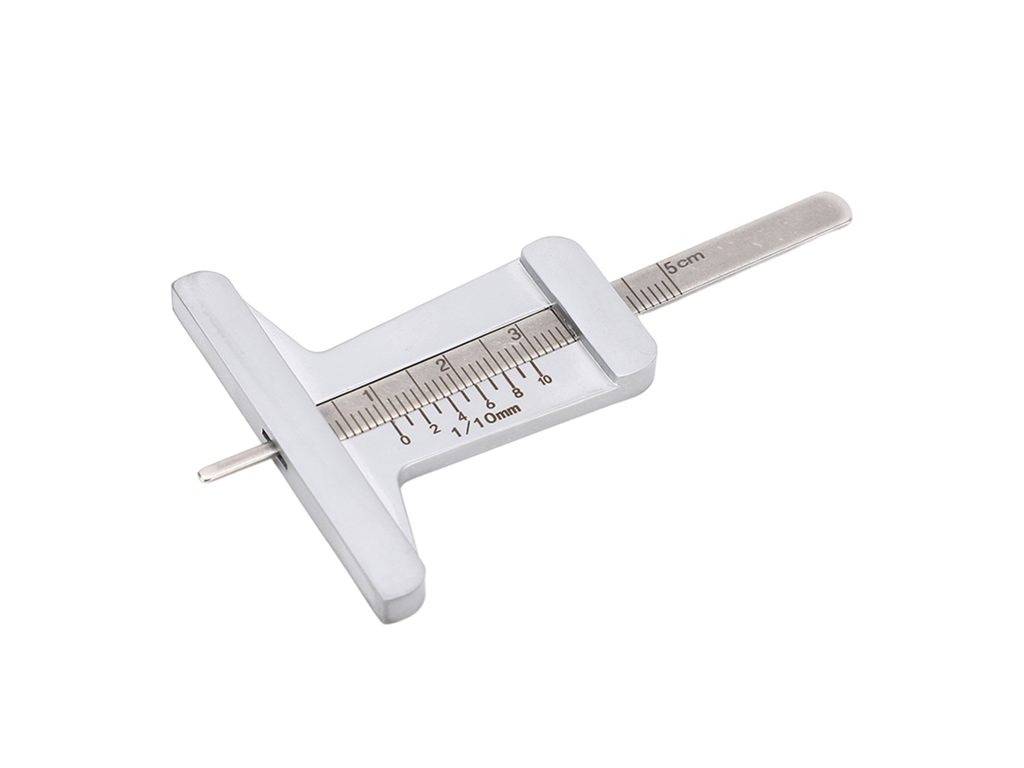 Medidor de Profundidade de Pneu 0 50mm Aço Inoxidável Portátil para Carro e Motocicleta