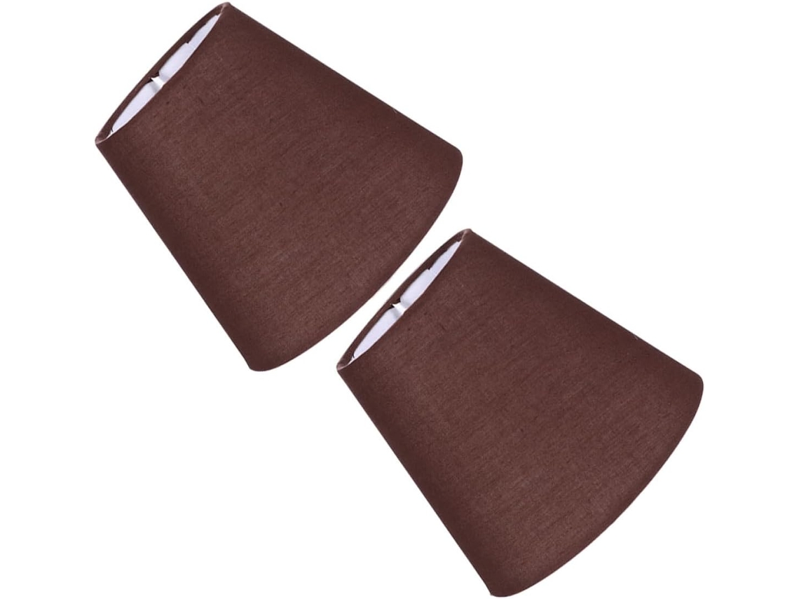 Conjunto De 2 Abajures De Tecido Elegantes E Resistentes Para Sala De Estar
