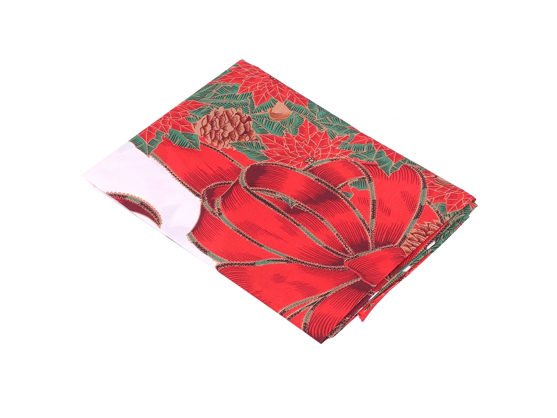 Laxiscreed Capa De Natal Em Poliéster Com Laço, Proteção Para Mesa E Cadeirão, Ideal Para Festas E Celebrações