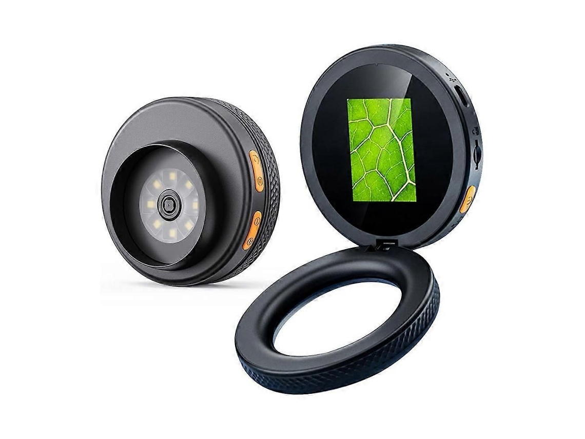 Microscópio Digital Portátil Com Ampliação De 500x, Tela Ips De 2 Polegadas E Luzes Led Ajustáveis ​​para Leitura.