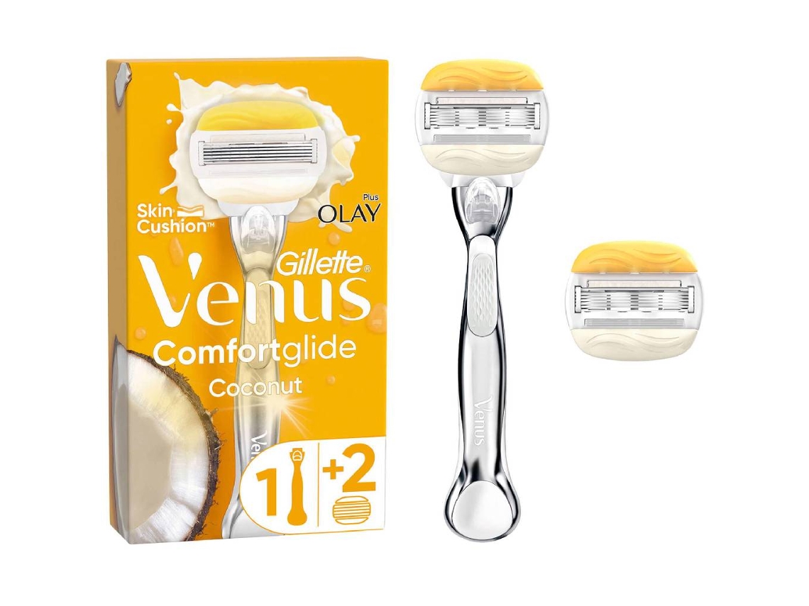 Máquina Depilatória Comfortglide Coconut com 2 Recargas VENUS