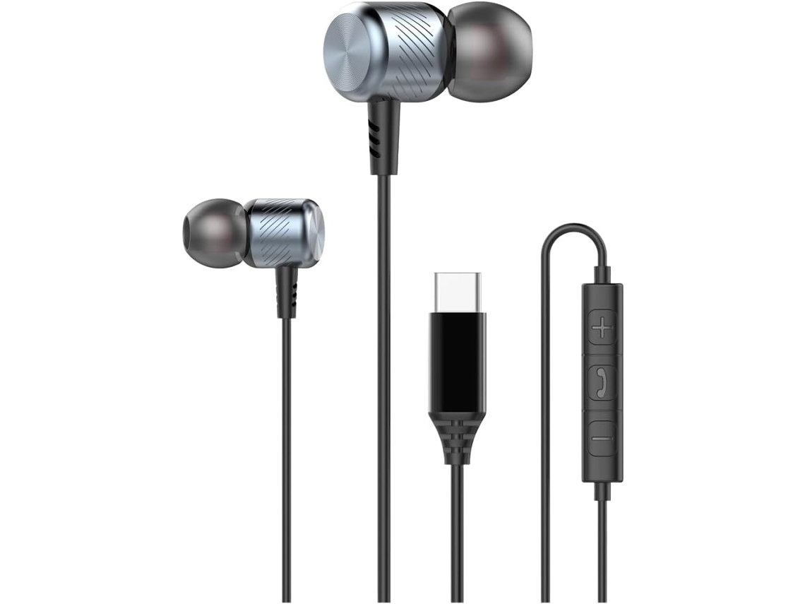 Fones De Ouvido Minhe Usb C Com Microfone, Áudio De Alta Resolução, Fones De Ouvido Com Fio Para Smartphone, Chamadas