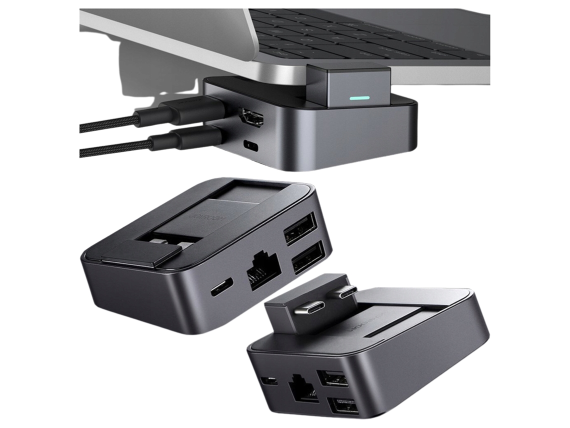 Hub S H121 USB C para Macbook Pro com RJ45 HDMI USB para 3.0 Thunderbolt Joyroom
