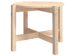 Coffee Table, Coffee Tables Vidaxl Marrom Madeira De Pinho (ø 62.5 X 45 Cm)