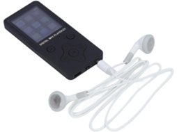 Reprodutor de MP3 e MP4 de 64 GB com tela de 1 polegada, reprodutor portátil de esportes de 64 GB, música HiFi sem perdas com slot para cartão de 1,8 polegadas e suporte.