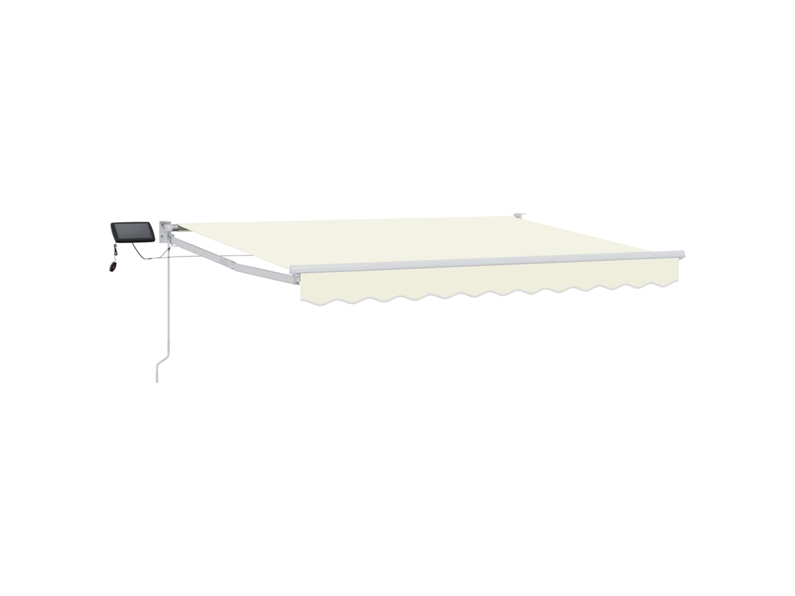 Conjunto 1 Sombra De Sol Externa Vidaxl Creme Poliéster (3 X 2,5 M)
