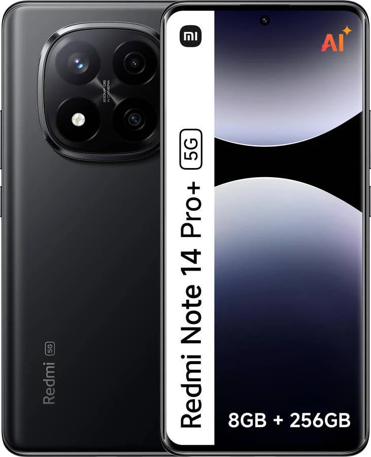 Smartphone XIAOMI Redmi Note 14 Pro+ 5G (6,67'' - 8 GB - 256 GB - Preto)