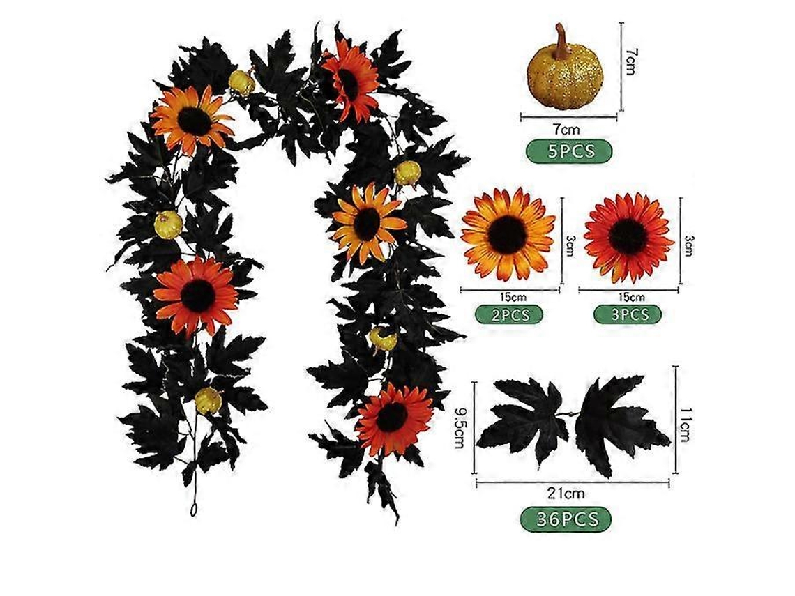 Guirlanda de Halloween com Decorações Pré-Fabricadas