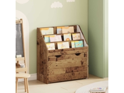 Vidaxl Estante Infantil Com Gaveta Madeira Antiga 60 X 29,5 X 69 Cm