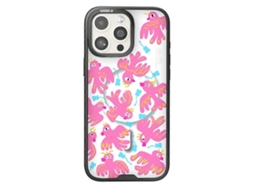 Capa Tkdaddy Caseevo Para Iphone 14 Pro Max Compatível Com Magsafe Tpu Acrílico Capa De Telefone Com Painel Traseiro Intercambiável Pássaro Vermelho