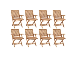 Folding Chair, Folding Chairs Vidaxl Marrom Madeira (n/a)