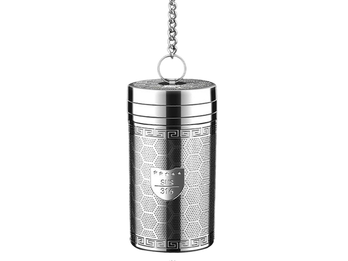 Infusor De Chá Em Aço Inoxidável Com Esfera E Gancho De Corrente Extensível Para Chá De Folhas Soltas, Ideal Para Chá Preto E Rooibos.