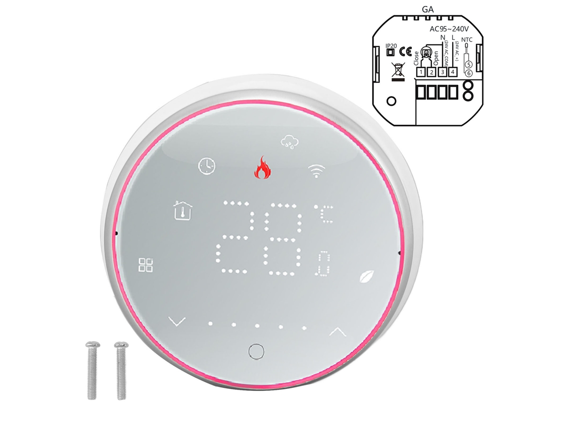 Termósteca Inteligente Laxiscreed Com Wifi, Controle Por Voz E App Para Casa Conectada