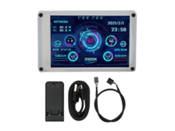 Baoj-2026monitor De Temperatura Do Computador De 3.5 Polegadas Com Painel De Sensor Usb Dual Para Pc Cpu Gpu Ram Hdd Compatível Com Raspi E Linux