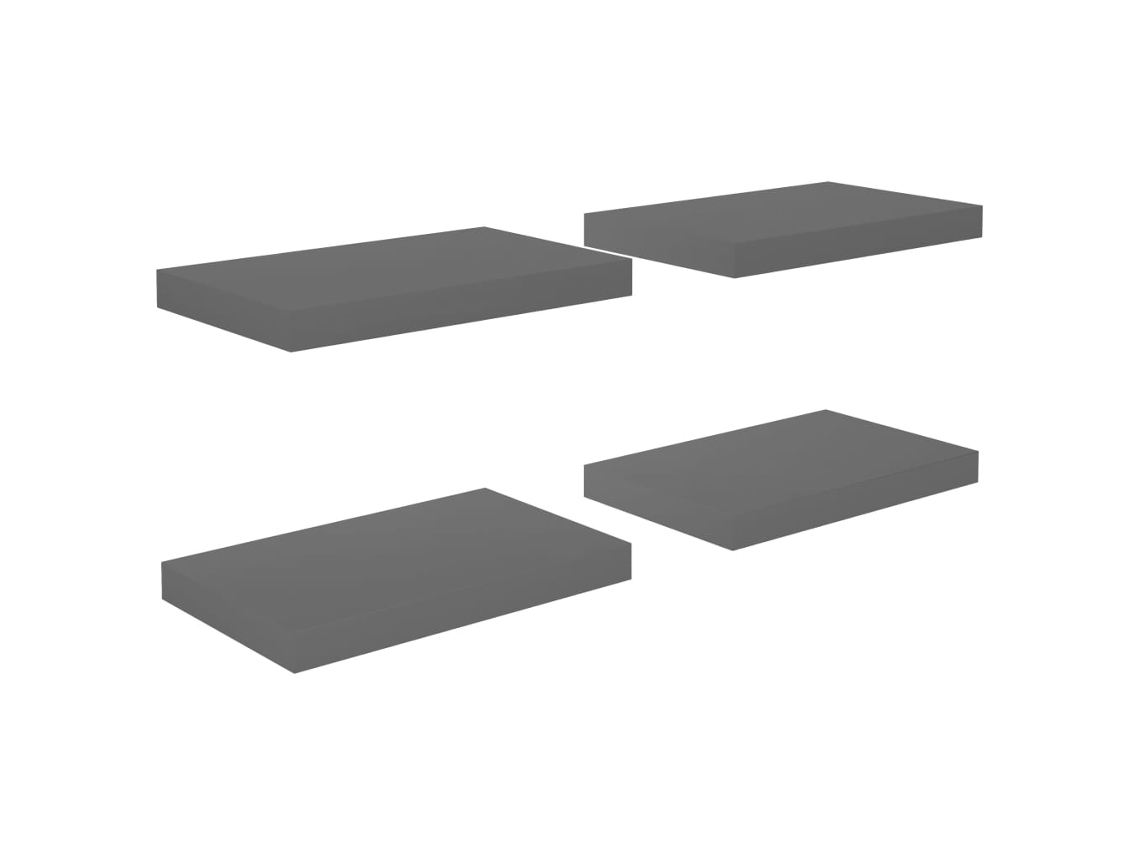 Wall Shelf, Wall Shelves Vidaxl Cinzeto Mdf (40 X 23.5 X 3.8 Cm)
