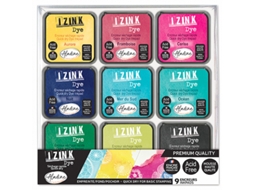 Conjunto De Almofadas De Tinta Aladine Almofadas De Carimbo Para Hobby Criativo, 9 Cores
