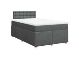 Box Spring Bed, Box Spring Beds Vidaxl Cinzeto Tecido (120 X 200 Cm)
