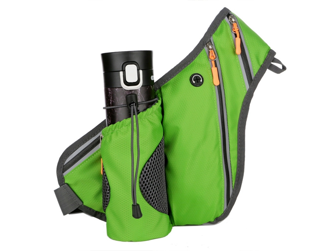 Lurelia Pochete Corrida, À Prova D'água Com Suporte Para Garrafa De Água Para Homens E Mulheres, Verde, Ideal Para Caminhadas, Viagens
