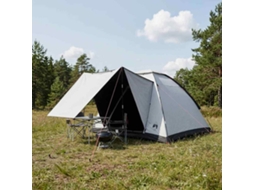 Vidaxl Barraca De Camping 4 Pessoa Branco Blackout Poliéster E Aço