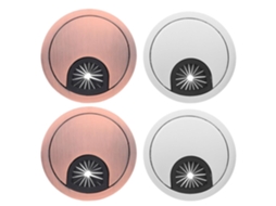Conjunto De 4 Peças 60 Mm Com Ilhós Para Tampa Orificio Fios Em Liga