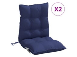 Lowback Chair Cushion, Lowback Chair Cushions Vidaxl Azul Tecido (n/a)
