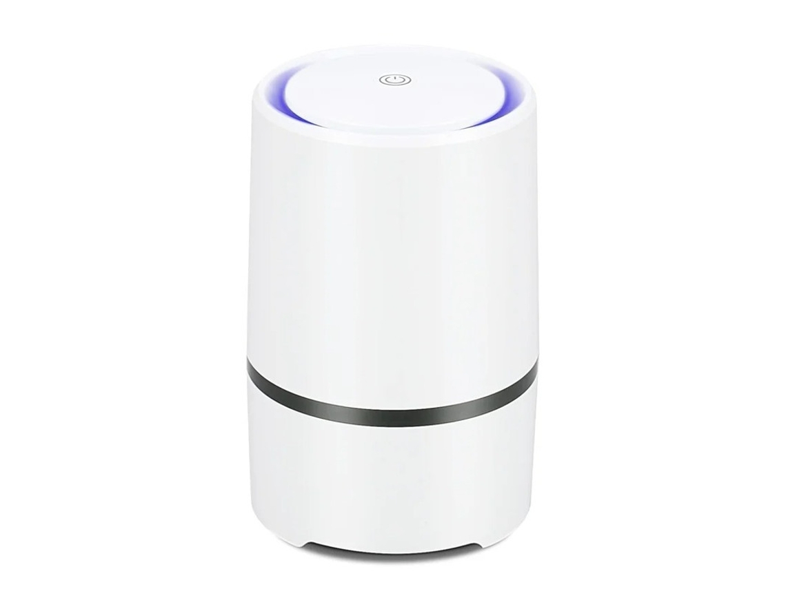 Purificador De Ar Hepa Portátil Baixo Ruído Luz Noturna Bestvite Branco