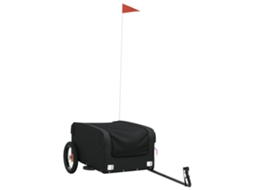 Bike Trailer, Bike Trailers Vidaxl Preto Ferro (122 X 52.5 X 42.5 Cm)