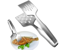 Pinça De Aço Inoxidável Para Churrasco Cozinha Ergonômica Casa, Restaurante, Camping, Piqueniques E Jardim