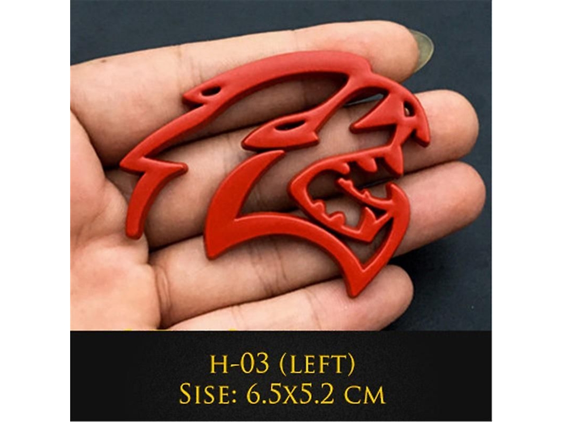 Insígnia De Carro 3d Metal Hellcat Para Dodge Challenger Jeep, Adorno De Porta Para-choque Lateral Porta-malas H-05