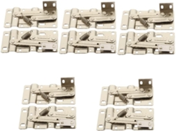 2 Peças Dobradiça De 45° Para Porta Armário Bandeja Basculante Kit Reparo Base Pia Cor Prata, Si Cor