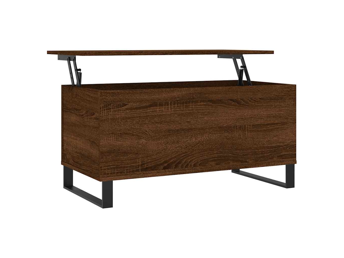 Mesa Centro Derivados Madeira Carvalho Castanho MAISON EXCLUSIVE (90x44,5x45 cm)