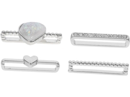 Conjunto De 4 Peças De Pingentes De Metal Para Pulseira De Relógio. Gokoco