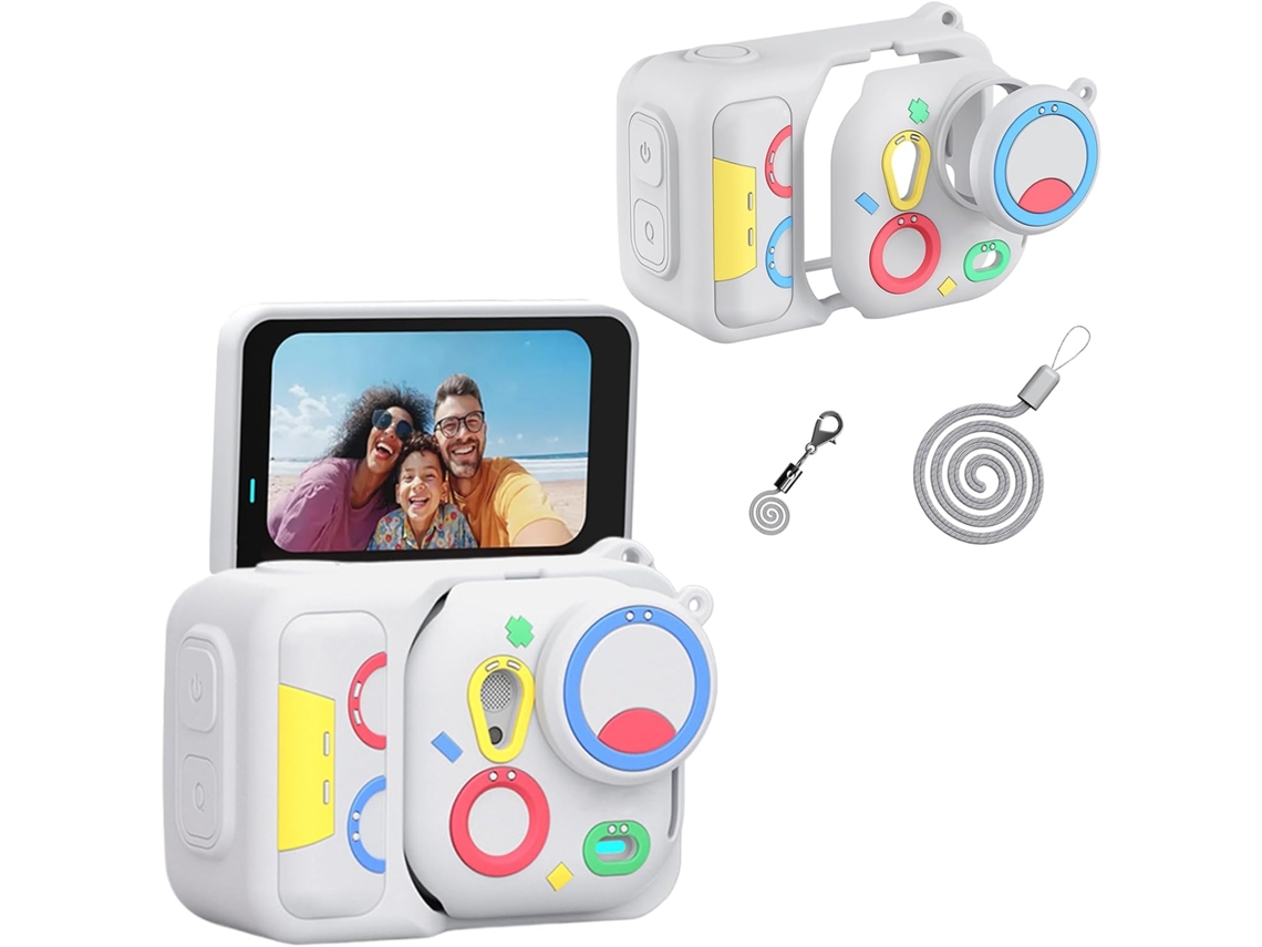 Capa Silicone HEXINYIGJLY para Insta360 Go Ultratampa Objetiva Incluída, Aderência Reforçada Cinza
