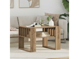 Vidaxl Mesa De Centro Carvalho Artesanal 66 X 49,5 X 45 Cm