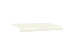 Toldo Retrátil Moderno Vidaxl Creme Poliéster (400x200 Cm)