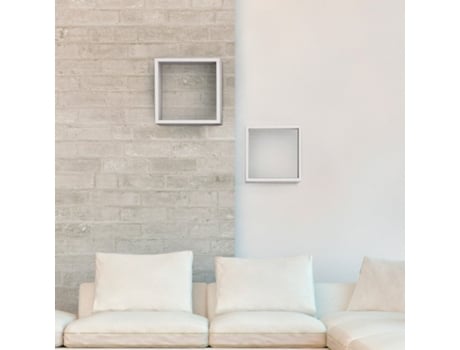 Conjunto de 2 prateleiras de cubo de parede design prateleira suspensa Q-Bis Maxi