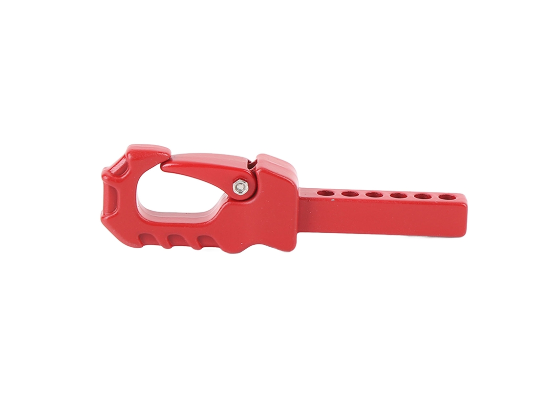 Mali gancho de Reboque para Rc Crawler Controle Fácil Acessório Universal para 1/10 1/8 4101 4102 4082 Vermelho