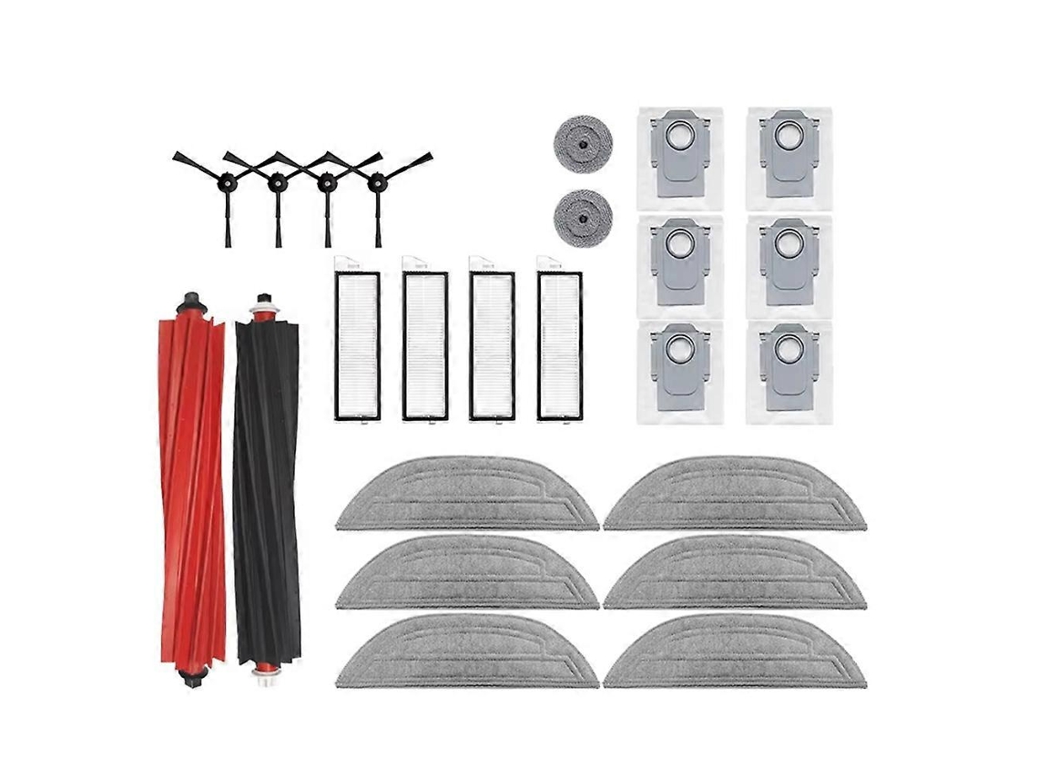 Peças De Reposição Para Aspirador Robô S8 Maxv Ultra: Escovas Laterais Principais, Panos De Limpeza, Filtros Hepa, Sacos De Pó E Acessórios.