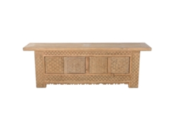 Suporte para TV em madeira de olmo maciça Alexandra House Living (180x44x60cm)