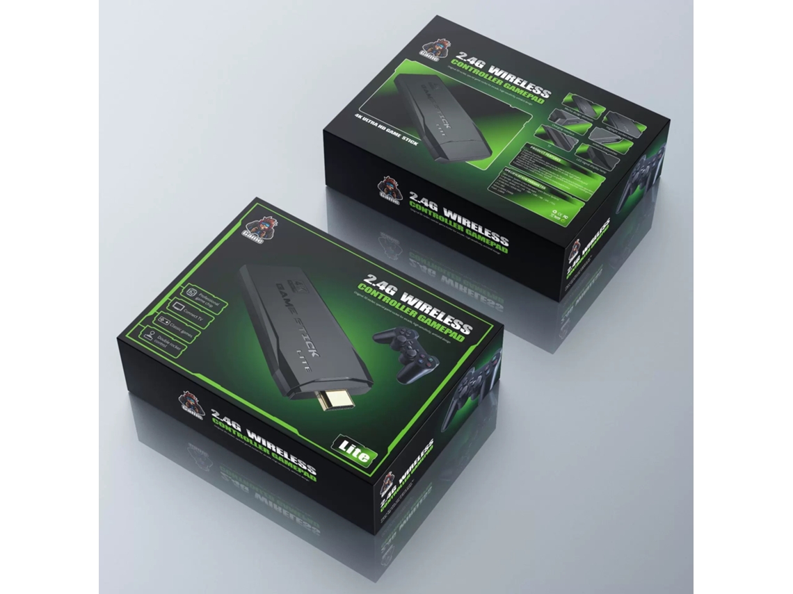 Console de jogos retrô M8 Home YUNZII para dois jogadores, estilo arcade, HD 4K, 128 GB, alta especificação, embalagem grande.