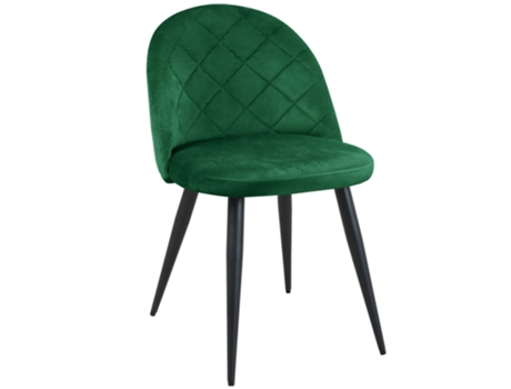Cadeira estofada de veludo acolchoada SJ.077 verde garrafa AKORD FURNITURE FACTORY