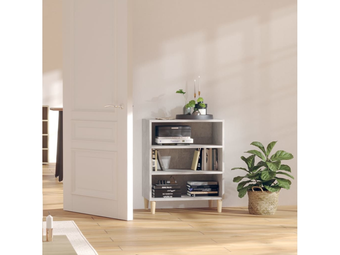 Aparador 57x35x70 cm Derivados de Madera Cemento Gris