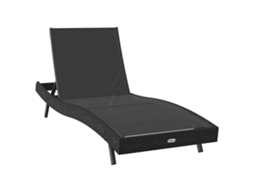 Espreguiçadeira Preto 197 X 70 X 82 Cm Vime Pe MAISON EXCLUSIVE