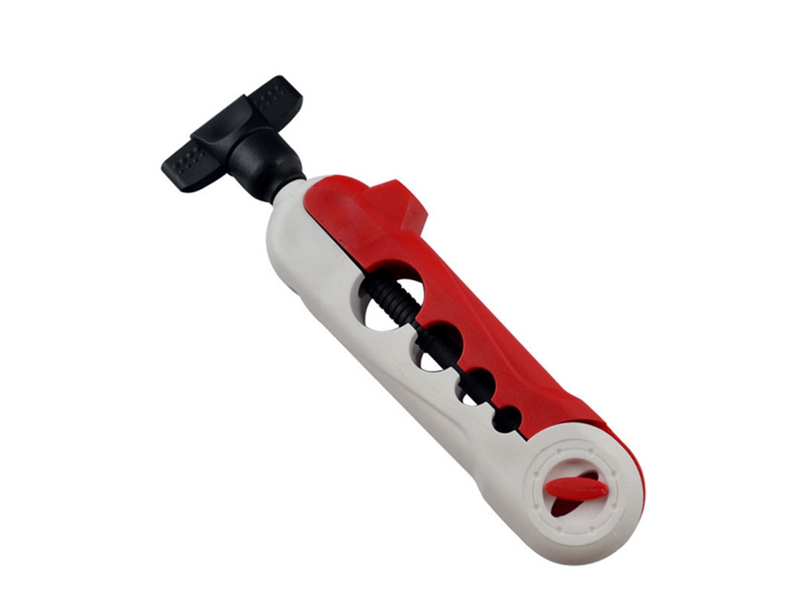 Enrolador de Linha MDUG portátil em plástico ABS, branco e vermelho