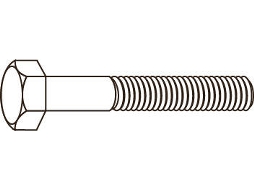 Parafuso CHEMITOOL Sextavado Rosca Parcial DIN 931 M8x35 8.8 Sem Acabamentos