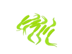 Double-tailed Grub (simulation Bait Soft Lure) 3.3g 75mm 8 Pieces Per Pack (6 Fluorescent Yellow)