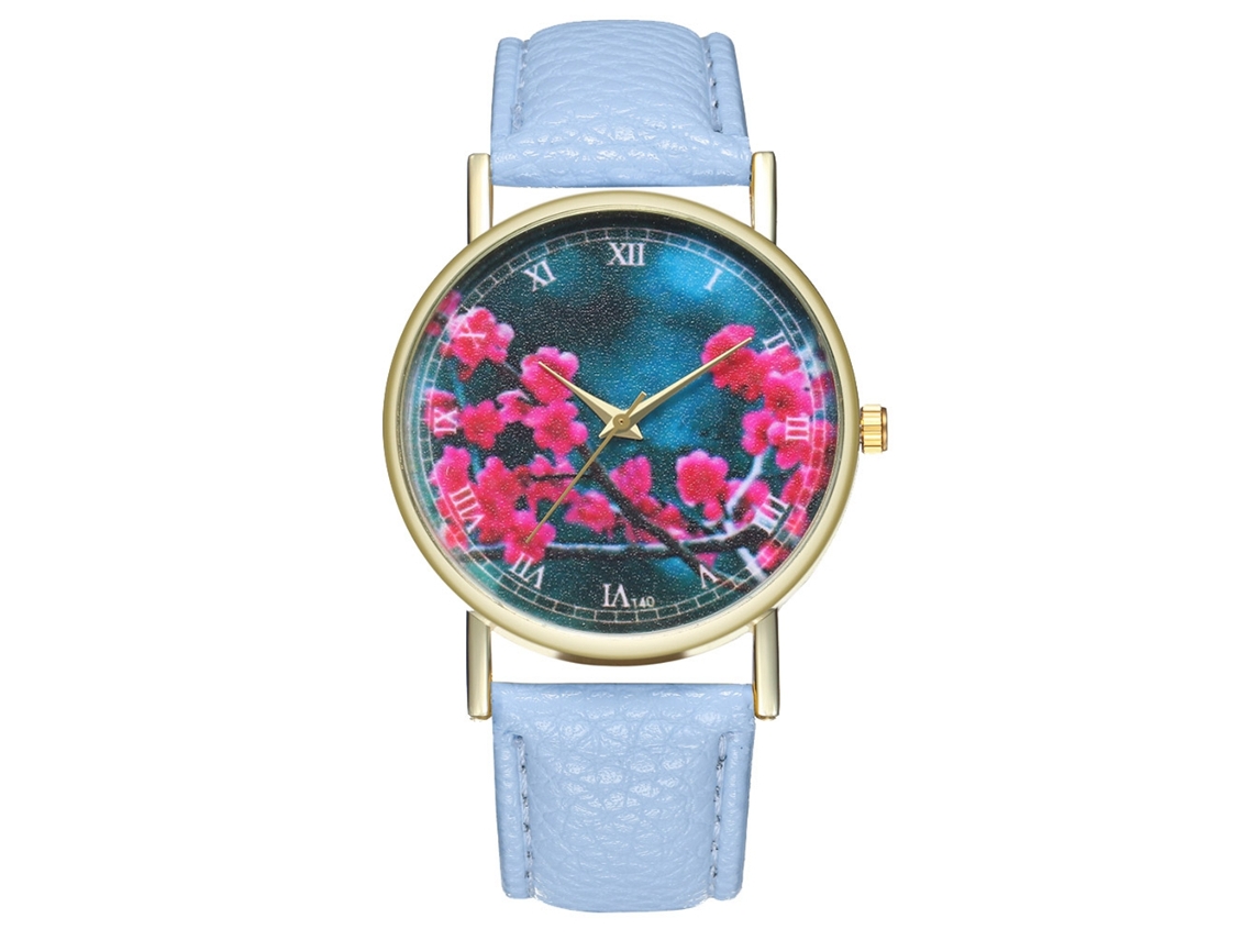 Relojes De Moda Unisex Para Hombre Mujer Reloj De Pulsera Cuarzo Azul Claro